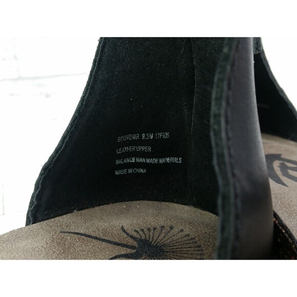 Women's OTBT Souvenir Strappy Sandals Black Gray Size 9.5 M Leather Shoes - Picture 13 of 13